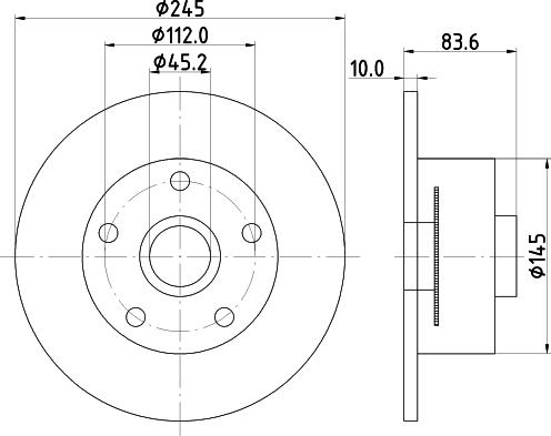 DON PCD18481 - Brake Disc autospares.lv