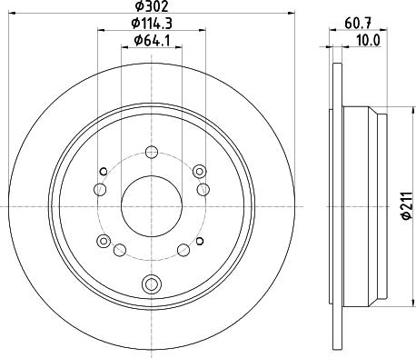 DON PCD18522 - Brake Disc autospares.lv