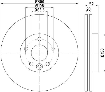 DON PCD18622 - Brake Disc autospares.lv