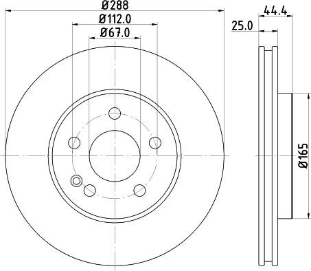 DON PCD18672 - Brake Disc autospares.lv