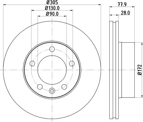 DON PCD18171 - Brake Disc autospares.lv