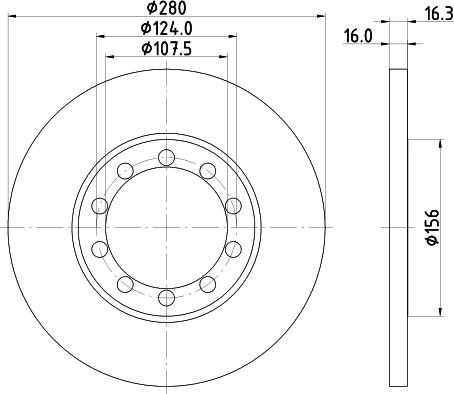 DON PCD18382 - Brake Disc autospares.lv