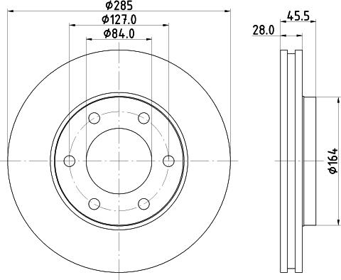 DON PCD18262 - Brake Disc autospares.lv