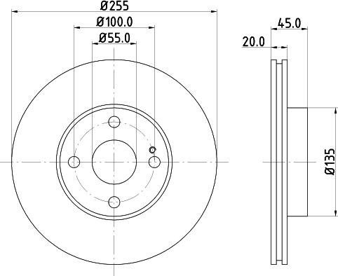 DON PCD18212 - Brake Disc autospares.lv