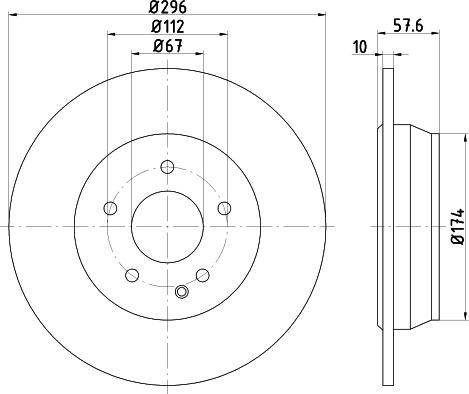 DON PCD18232 - Brake Disc autospares.lv