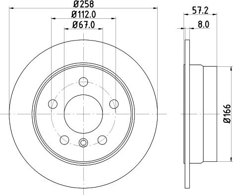 DON PCD18272 - Brake Disc autospares.lv