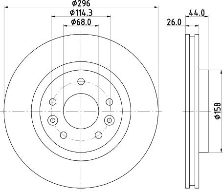 DON PCD18702 - Brake Disc autospares.lv