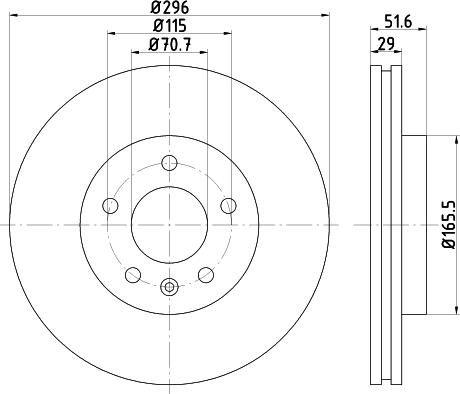 DON PCD18772 - Brake Disc autospares.lv