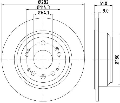 DON PCD13962 - Brake Disc autospares.lv