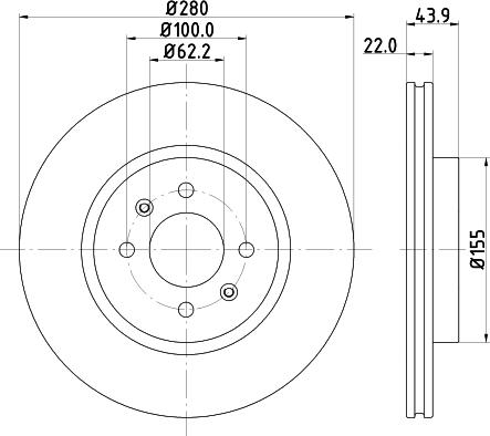 DON PCD13462 - Brake Disc autospares.lv