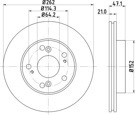 DON PCD13552 - Brake Disc autospares.lv