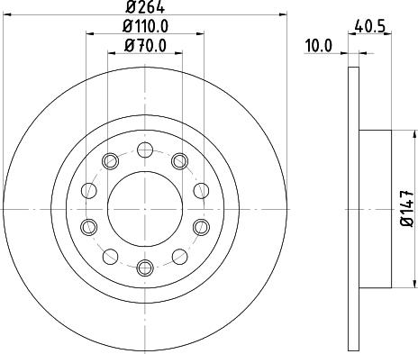 DON PCD13582 - Brake Disc autospares.lv