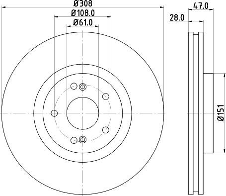 Febi Bilstein 24310 - Brake Disc autospares.lv