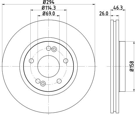 DON PCD13642 - Brake Disc autospares.lv