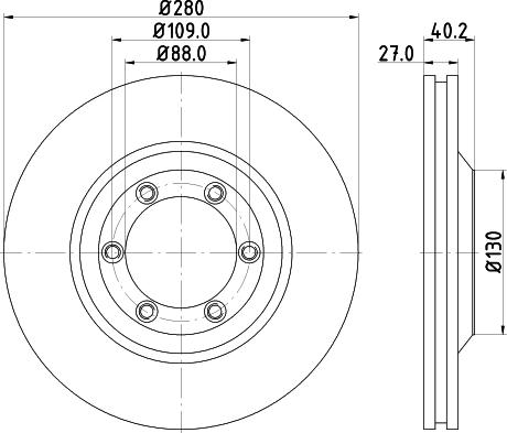 DON PCD13662 - Brake Disc autospares.lv