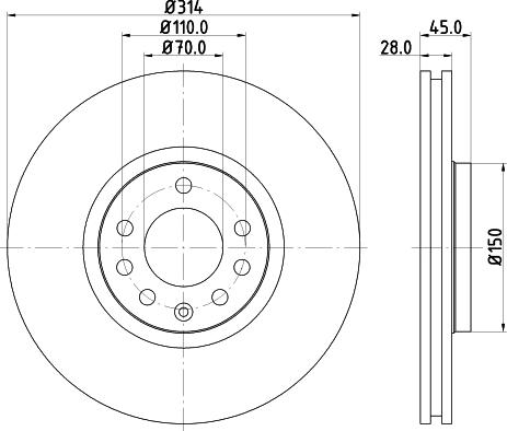 DON PCD13622 - Brake Disc autospares.lv