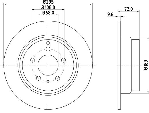 DON PCD13032 - Brake Disc autospares.lv