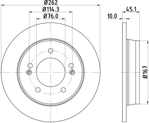 DON PCD13192 - Brake Disc autospares.lv