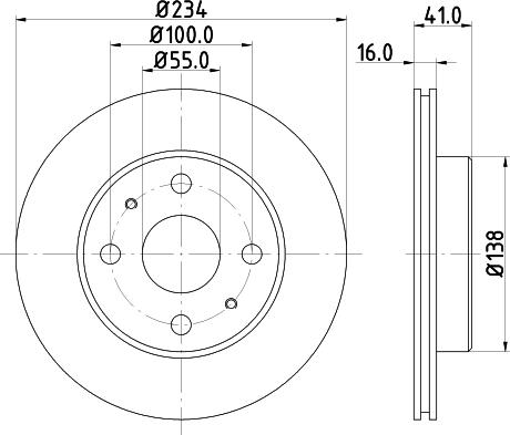 DON PCD13842 - Brake Disc autospares.lv