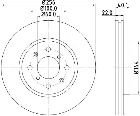 DON PCD13862 - Brake Disc autospares.lv