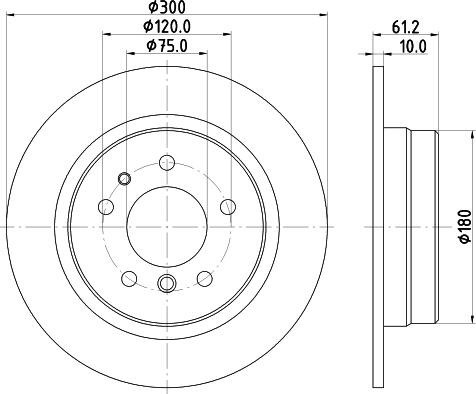 DON PCD13822 - Brake Disc autospares.lv