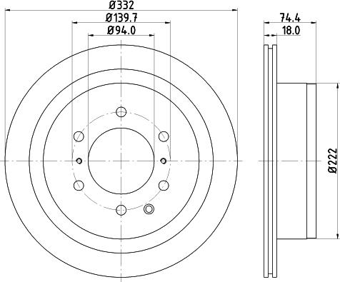 DON PCD13352 - Brake Disc autospares.lv