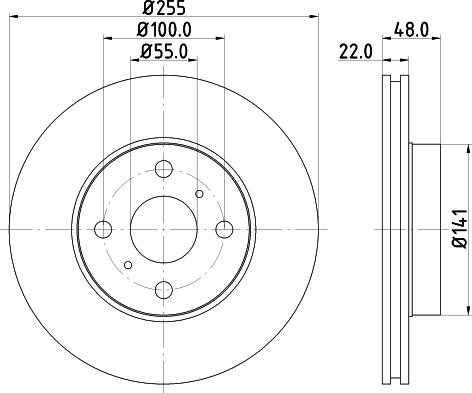 DON PCD13302 - Brake Disc autospares.lv