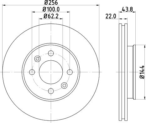 DON PCD13242 - Brake Disc autospares.lv