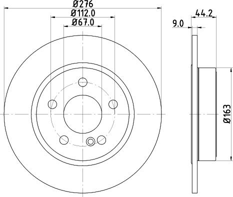 DON PCD13252 - Brake Disc autospares.lv