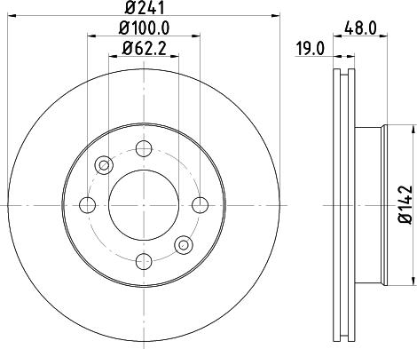 DON PCD13202 - Brake Disc autospares.lv