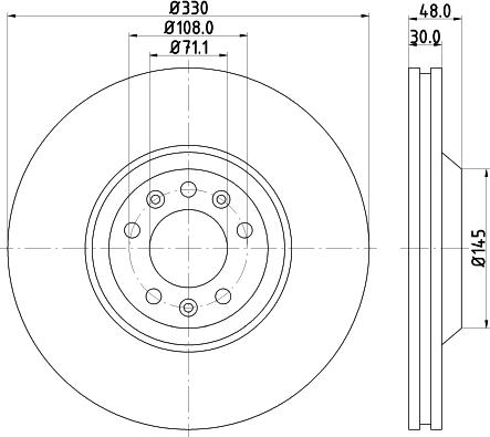 DON PCD13211 - Brake Disc autospares.lv