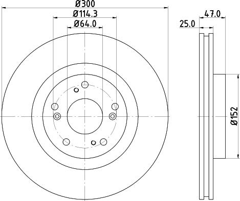 DON PCD13752 - Brake Disc autospares.lv