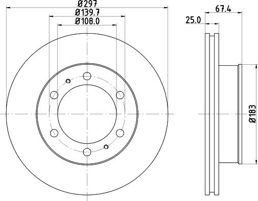 DON PCD13722 - Brake Disc autospares.lv