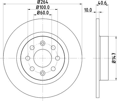 DON PCD12982 - Brake Disc autospares.lv