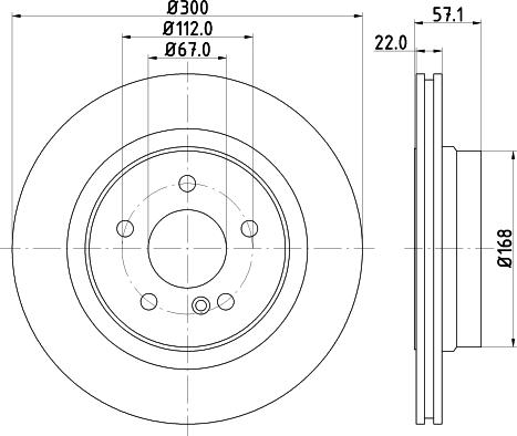 DON PCD12442 - Brake Disc autospares.lv