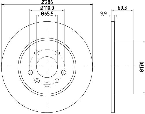 DON PCD12402 - Brake Disc autospares.lv