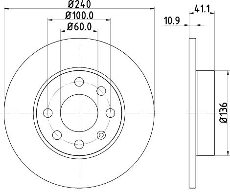 DON PCD12412 - Brake Disc autospares.lv