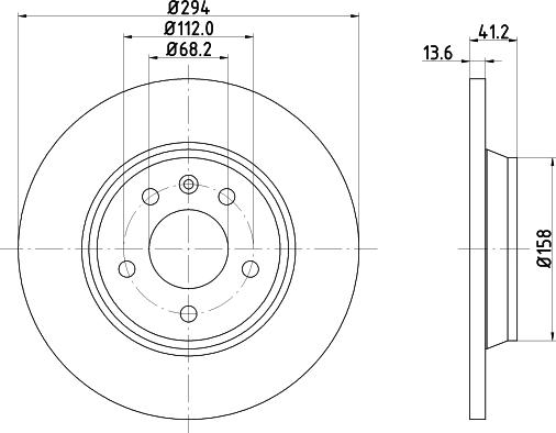 DON PCD12562 - Brake Disc autospares.lv