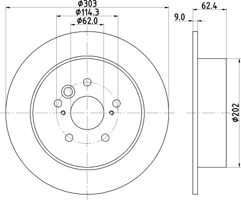 DON PCD12572 - Brake Disc autospares.lv