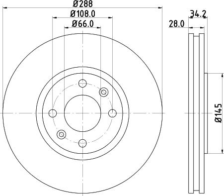 DON PCD12092 - Brake Disc autospares.lv