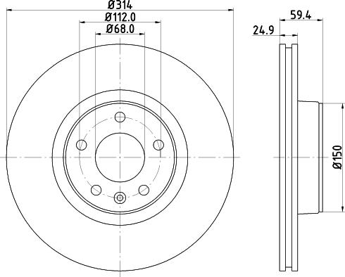 DON PCD12042 - Brake Disc autospares.lv