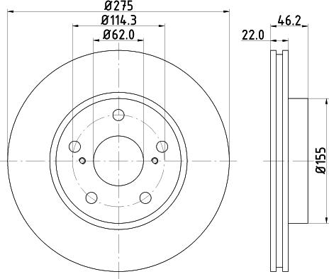 DON PCD12012 - Brake Disc autospares.lv