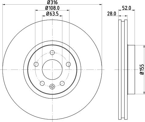 DON PCD12021 - Brake Disc autospares.lv