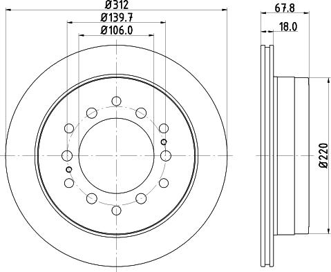 DON PCD12112 - Brake Disc autospares.lv