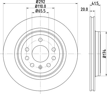 DON PCD12132 - Brake Disc autospares.lv