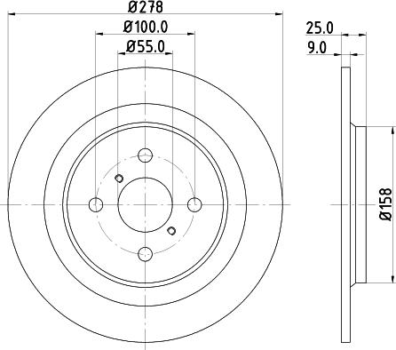 DON PCD12392 - Brake Disc autospares.lv