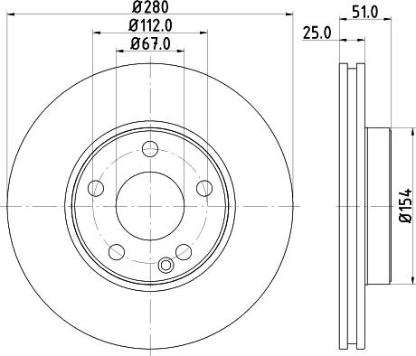 DON PCD12292 - Brake Disc autospares.lv