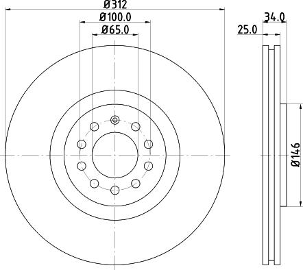 DON PCD12262 - Brake Disc autospares.lv