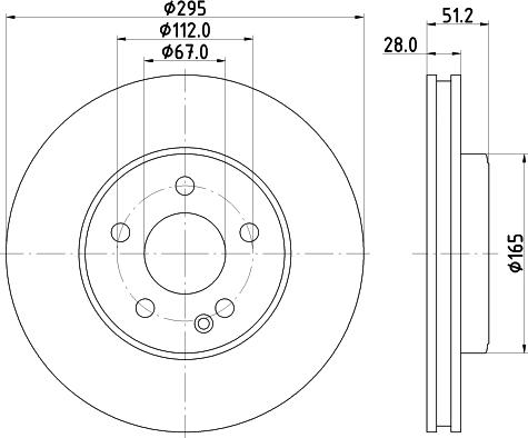 DON PCD12232 - Brake Disc autospares.lv