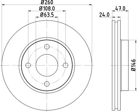 DON PCD12792 - Brake Disc autospares.lv